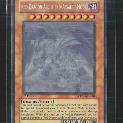 Yu-Gi-Oh! Red Dragon Archfiend/Assault Mode 1st Edition Ghost Rare #CRMS-EN004
