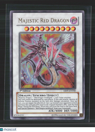 Yu-Gi-Oh! Absolute Powerforce Majestic Red Dragon 1st Edition #ABPF-EN040