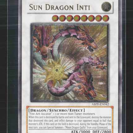 Yu-Gi-Oh! Absolute Powerforce Sun Dragon Inti Unlimited UTR #ABPF-EN042