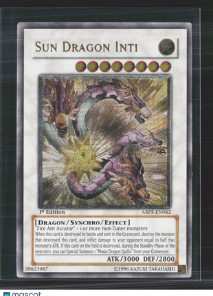 Yu-Gi-Oh! Absolute Powerforce Sun Dragon Inti 1st Edition UTR #ABPF-EN042