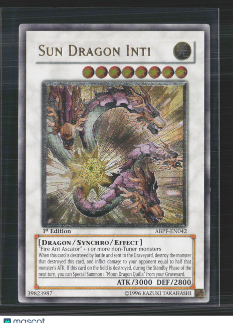Yu-Gi-Oh! Absolute Powerforce Sun Dragon Inti 1st Edition UTR #ABPF-EN042