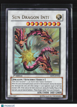 Yu-Gi-Oh! Absolute Powerforce Sun Dragon Inti 1st Edition #ABPF-EN042