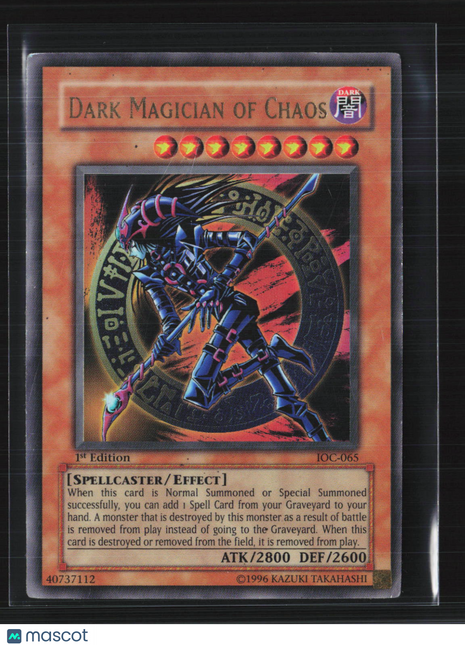 Yu-Gi-Oh! Invasion of Chaos Dark Magician of Chaos 1st Edition #IOC-065