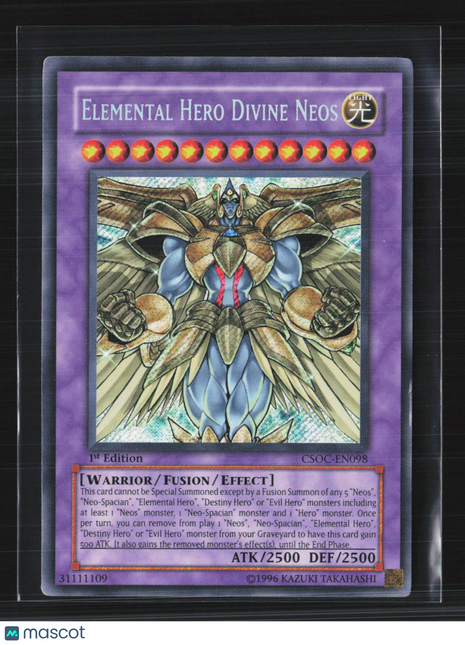 Yu-Gi-Oh! Crossroads of Chaos Elemental HERO Divine Neos 1st Edition #CSOC-EN098