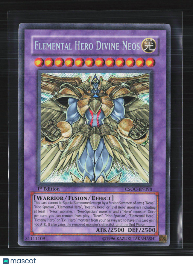 Yu-Gi-Oh! Crossroads of Chaos Elemental HERO Divine Neos 1st Edition #CSOC-EN098