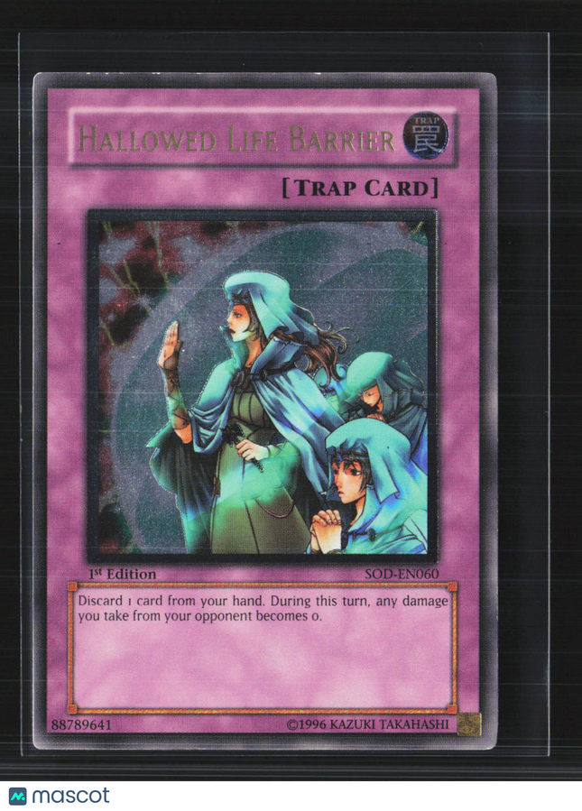 Yu-Gi-Oh! Soul of the Duelist Hallowed Life Barrier 1st Edition #SOD-EN060