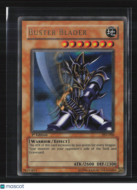 Yu-Gi-Oh! TCG 2002 Pharaoh's Servant Buster Blader 1st Edition #PSV-050
