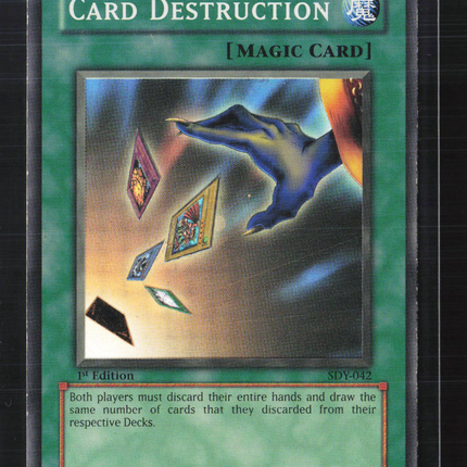 Yu-Gi-Oh! TCG 2002 Starter Deck Yugi Card Destruction 1st Edition #SDY-042
