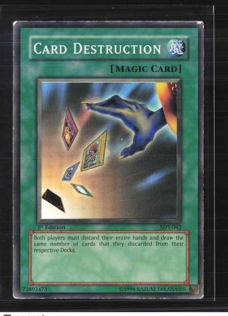 Yu-Gi-Oh! TCG 2002 Starter Deck Yugi Card Destruction 1st Edition #SDY-042