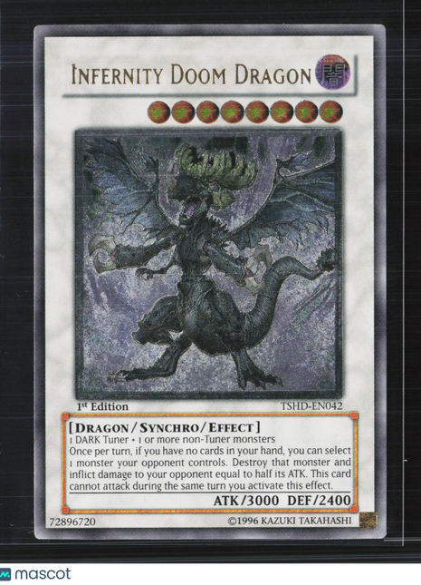 Yu-Gi-Oh! The Shining Darkness Infernity Doom Dragon 1st Edition UTR #THSD-EN042