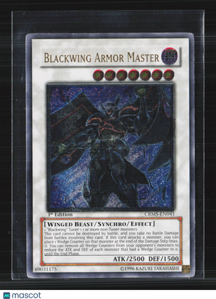 Yu-Gi-Oh Crimson Crisis Blackwing Armor Master 1st Edition UTR CRMS-EN041