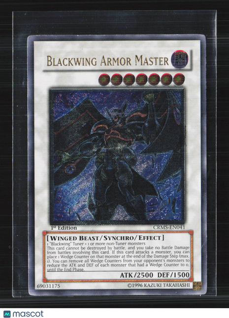 Yu-Gi-Oh Crimson Crisis Blackwing Armor Master 1st Edition UTR CRMS-EN041
