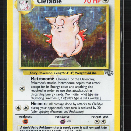 Pokemon 1999 Jungle Clefable #1/64