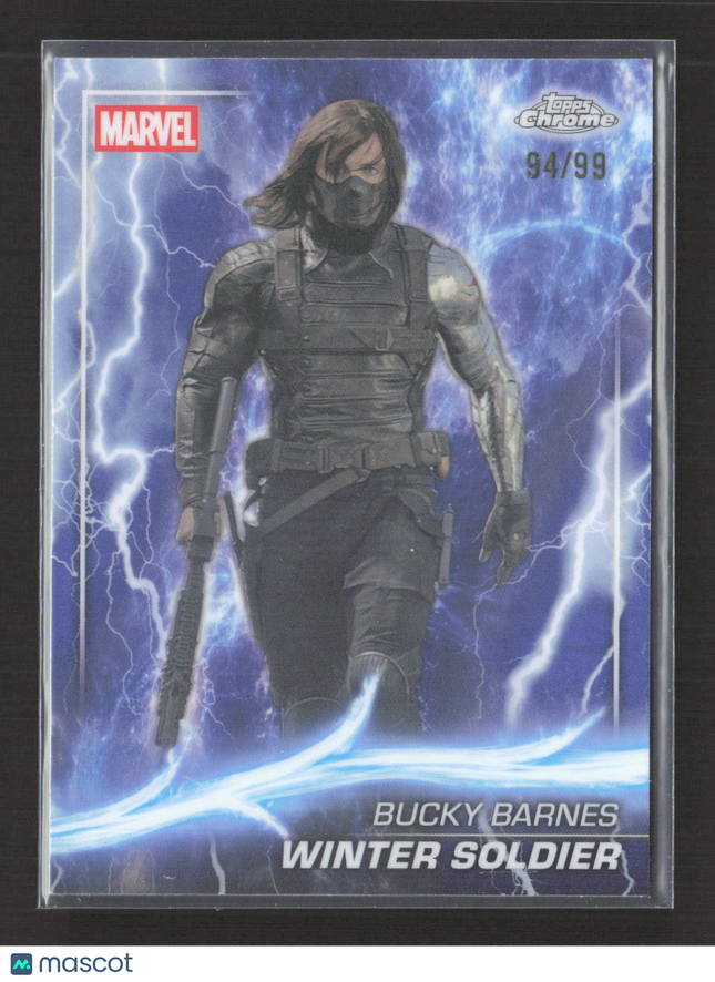 2025 Topps Chrome Marvel Studios Phase Two Bucky Barnes 94/99 #38