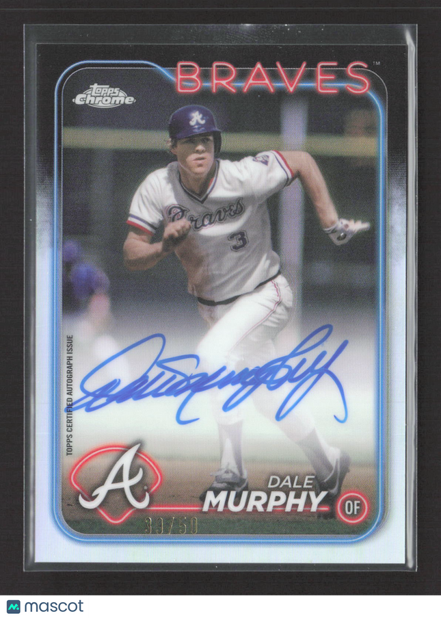 2024 Topps Chrome Dale Murphy #CLA-DM Auto Legends Refractor /50