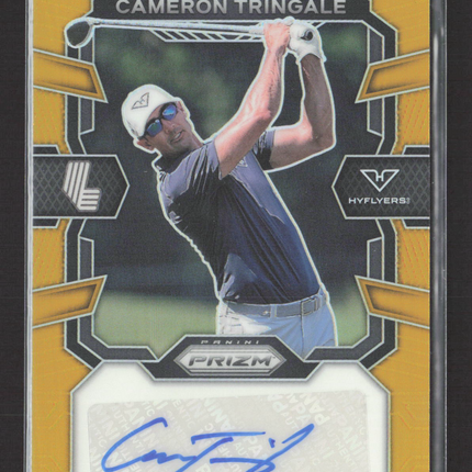 2024 Panini Prizm LIV Golf Cameron Tringale #SIG-CTR Gold Auto /10
