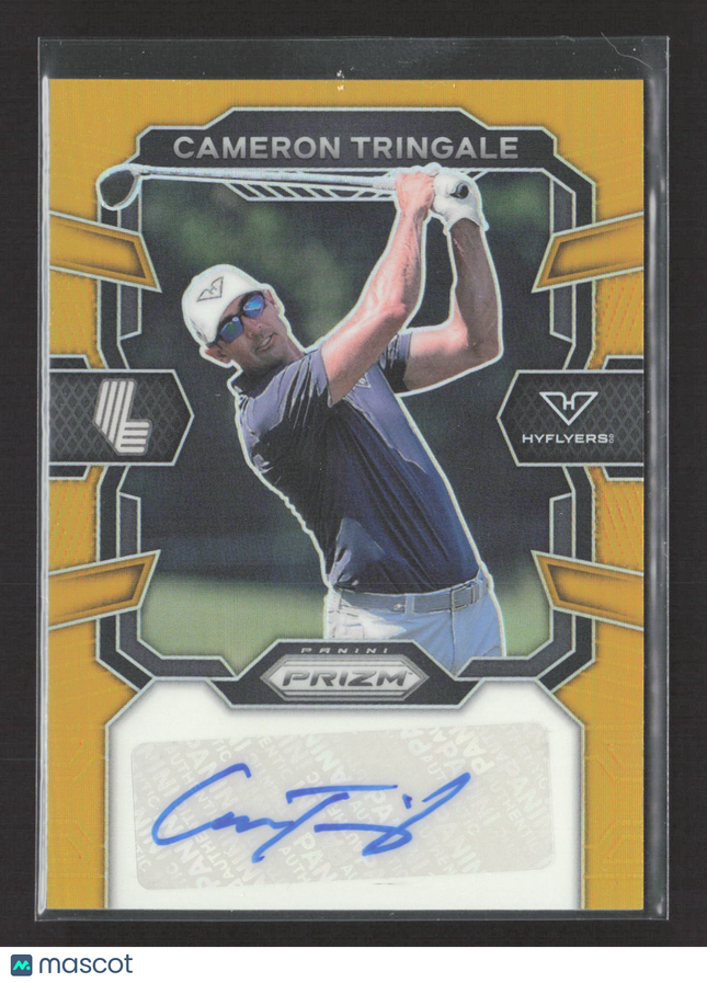 2024 Panini Prizm LIV Golf Cameron Tringale #SIG-CTR Gold Auto /10