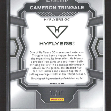 2024 Panini Prizm LIV Golf Cameron Tringale #SIG-CTR Gold Auto /10