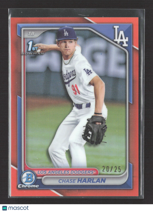 2024 Bowman Chrome Chase Harlan #BDC-96 Oragne 1st Refractor /25