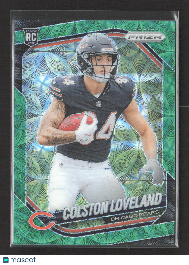 2025 Panini Prizm Colston Loveland #319 Green Scope RC /75