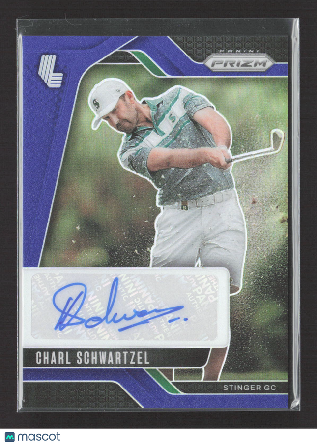 2025 Panini Prizm LIV Golf Charl Schwartzel #SIG-CSC Blue 78/99 Auto