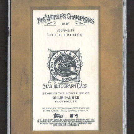 2023 Topps Allen & Ginter Ollie Palmer #MA-OP Framed Mini Auto