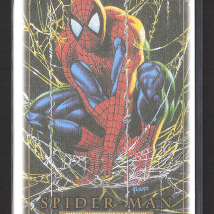 2024 Upper Deck Marvel Masterpieces '92 Platinum Spider Man Canvas #87