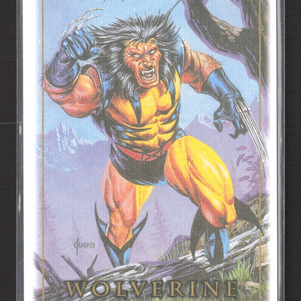 2024 Upper Deck Marvel Masterpieces '92 Platinum Wolverine Canvas #94