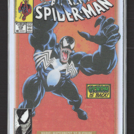 2024 Marvel Masterpieces '92 Platinum Venom Rainbow Variant Covers #97-V