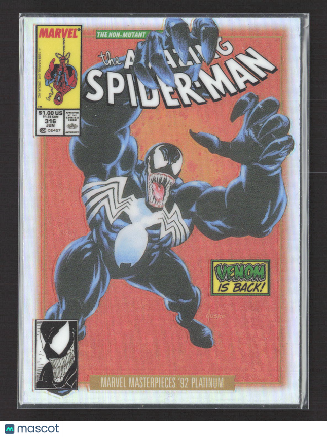 2024 Marvel Masterpieces '92 Platinum Venom Rainbow Variant Covers #97-V