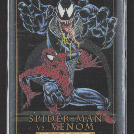2024 UD Marvel Masterpieces '92 Platinum Battle Spectrum #BS-4 Spider Man Venom