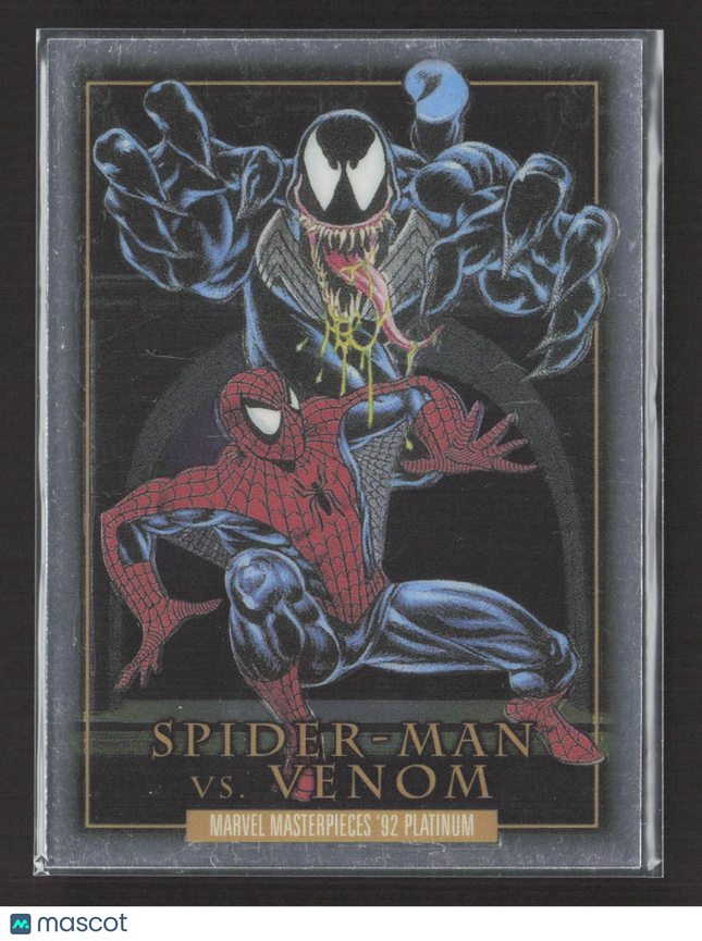 2024 UD Marvel Masterpieces '92 Platinum Battle Spectrum #BS-4 Spider Man Venom