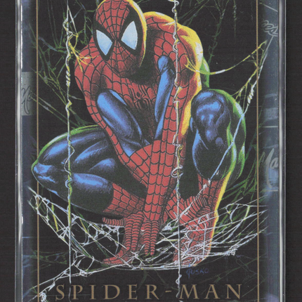 2024 Upper Deck Marvel Masterpieces '92 Platinum Spider Man Holofoil #87