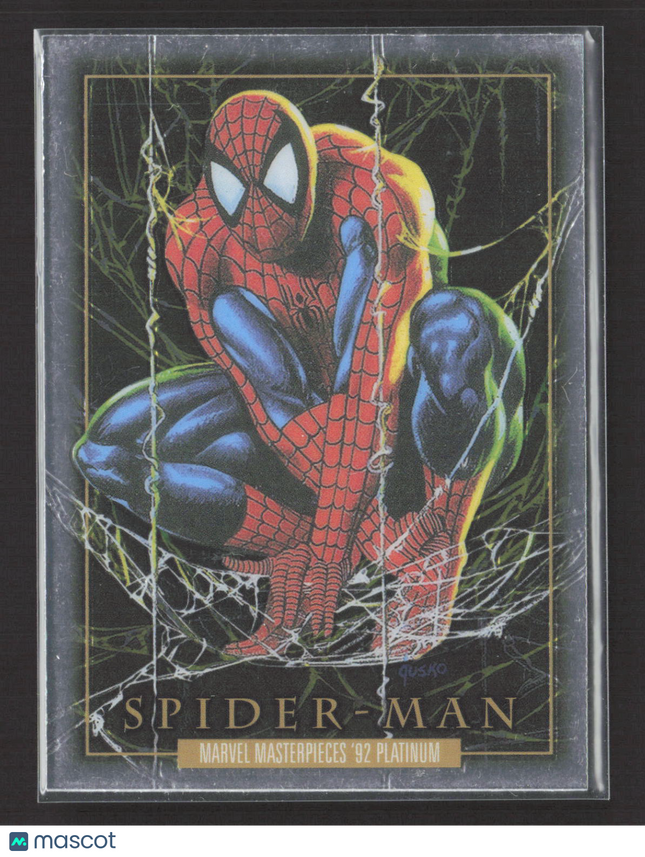 2024 Upper Deck Marvel Masterpieces '92 Platinum Spider Man First Appearance #87