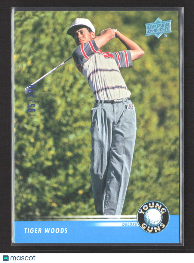 2026 Upper Deck Golf Young Guns Deluxe Tiger Woods #131 195/250