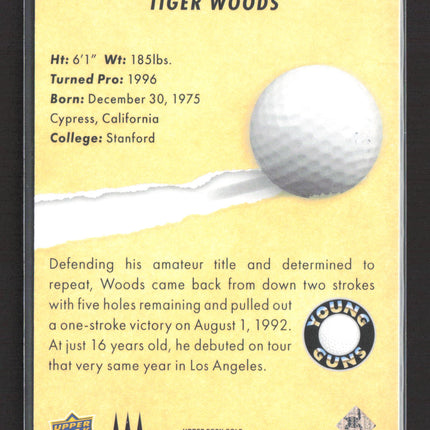 2026 Upper Deck Golf Young Guns Deluxe Tiger Woods #131 195/250