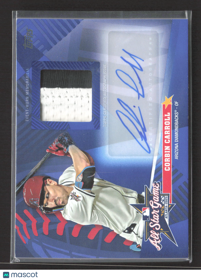 2025 Topps Update Series All-Star Stitches Auto Patch Corbin Carroll #AST-CC /25