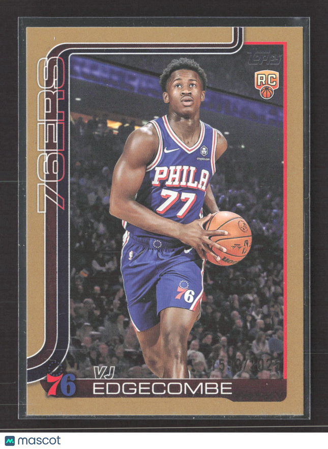 2025 Topps Flagship VJ Edgecombe #203 Gold RC /2025