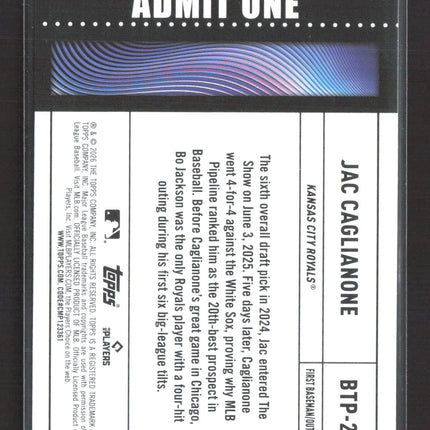 2026 Topps Big Ticket Player Jac Caglianone #BTP-22 RC