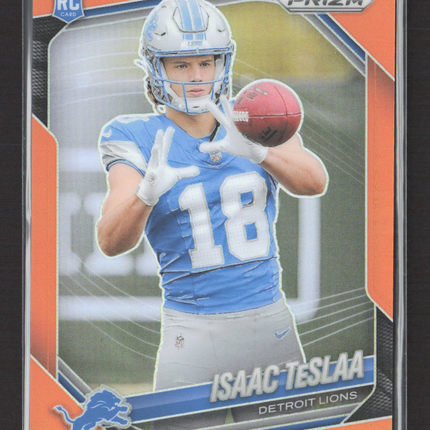 2025 Panini Prizm Isaac TeSlaa #316 Orange RC /249