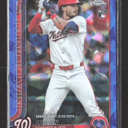 2025 Topps Chrome Update Dylan Crews #USC190 Blue Sapphire RC