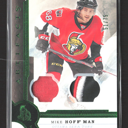 2016 Upper Deck Artifacts Mike Hoffman #48 51/75 Jersey Patch