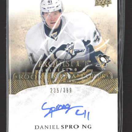 2015 Upper Deck Exquisite Collection Daniel Sprong #ERS-DS 235/399 Rookie Auto