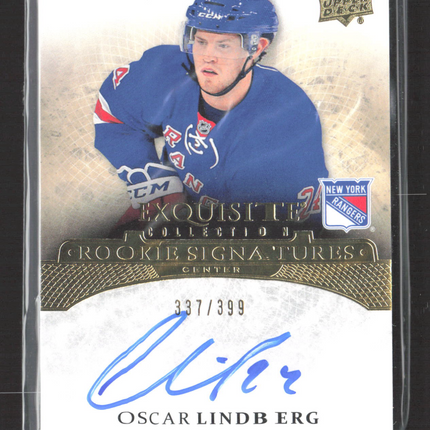 2015 Upper Deck Exquisite Collection Oscar Lindberg #ERS-OL 337/399 Auto