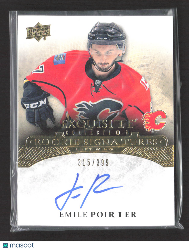 2015 Upper Deck Exquisite Collection Emile Poirier #ERS-EP 315/399 Auto