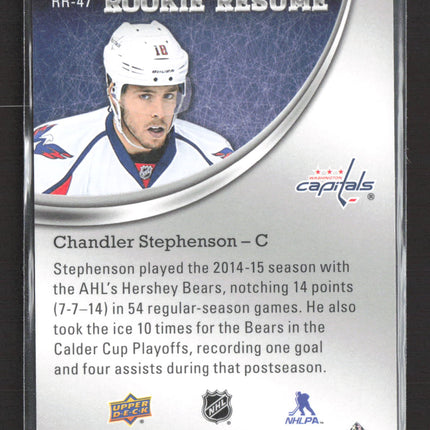 2015 Upper Deck Contours Rookie Resume Chandler Stephenson #RR-47 668/900