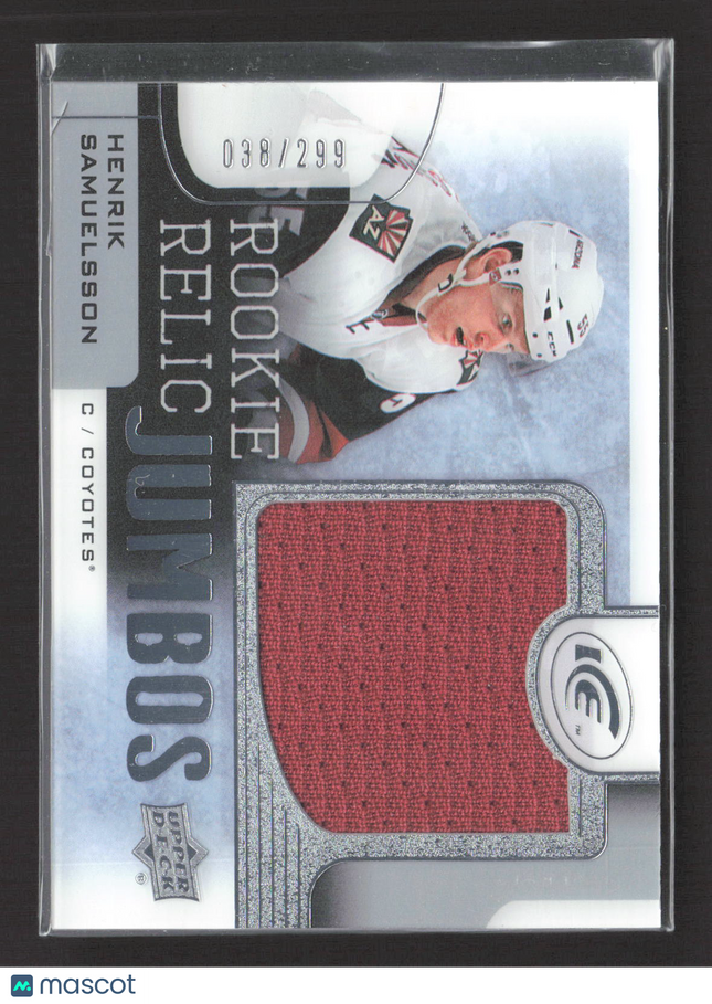 2015 Upper Deck Ice Rookie Relic Jumbos Henrik Samuelsson #RRJ-HS Jersey