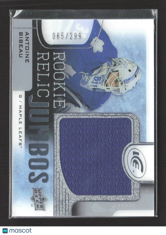 2015 Upper Deck Ice Rookie Relic Jumbos Antoine Bibeau #RRJ-AB Jersey
