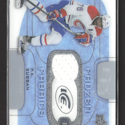 2015 Upper Deck Ice Frozen Fabrics P.K. Subban #FF-PS Jersey