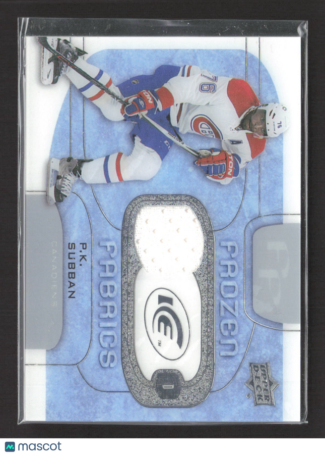 2015 Upper Deck Ice Frozen Fabrics P.K. Subban #FF-PS Jersey